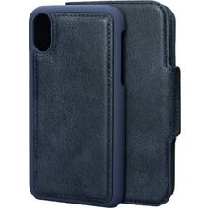 Apple iPhone X Plånboksfodral Merskal Wallet Case iPhone X/Xs Blue