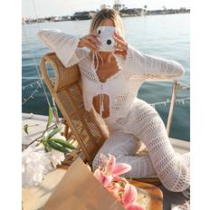 L*Space Golden Hour Crochet Pants - White