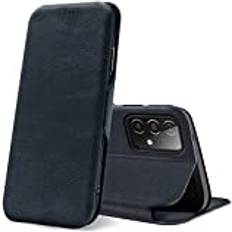 Verco plånboksfodral för Samsung Galaxy A53 5G skal, Premium pu läderplånbok Flip Case Wallet för Samsung A53 5G bokfodral fodral, Blå