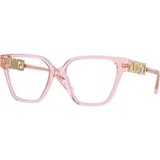 Versace Pink Glasses Versace VE3358B 5472 Transparent Pink