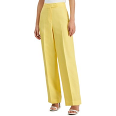 Anne Klein Women's High Rise Wide-Leg Pants Golden Yel