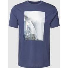 Bekleidung Armani Exchange Men's Cityscape T-Shirt Blue Blau