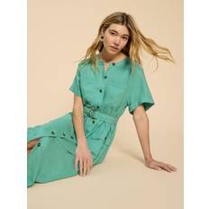 Linen Dresses White Stuff Hazel Linen Blend Shirt Dress In Teal