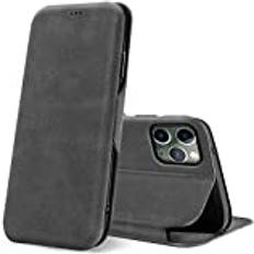 Verco Verco plånboksfodral för iPhone 11 Pro skal 5.8 Premium pu läderplånbok Flip Case Wallet för Apple iPhone 11 Pro bokfodral fodral, Grå