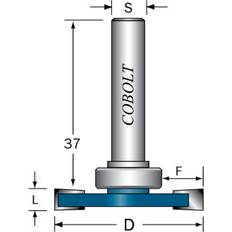 Cobolt Elverktygstillbehör Cobolt Cobolt 213-100 Skivnotfräs utan lager L=10mm, D=36