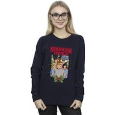 Gensere Netflix Stranger Things Christmas Poster Sweatshirt Navy