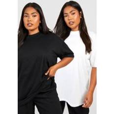 Tops boohoo Plus Pack Oversized T-shirt Black/White