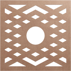 Moulding & Millwork Ekena Millwork Chevron Wood Pierced Medallion