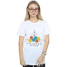 Fountain And Umbrellas Cotton T-Shirt White