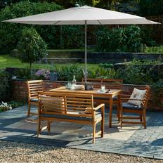 Dunelm 3m Grey Crank Parasol