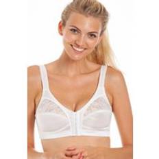 Camille Womens Soft Cup Front Fastening Bra White