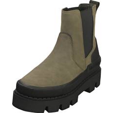 Buffalo Chelsea Boots Buffalo Raven Chelsea Vegan Womens Chelsea Boots in Khaki Black