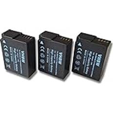 VHBW 3X batterier kompatibla Panasonic Lumix DMC-GX8K