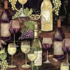 Paper Napkins on sale Ihr Paper Lunch Napkins Regal Wine Printed 3-ply Disposable Party Serviettes