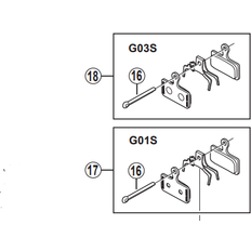 Shimano Spares BR-M666 split pin