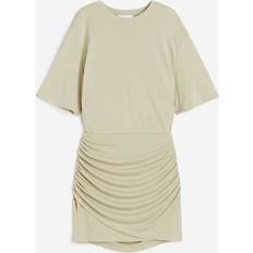 H&M Midi Dresses H&M & Draped Jersey Dress Green