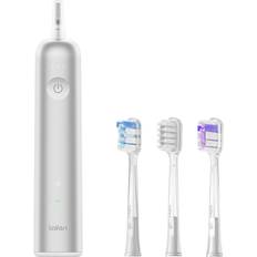 Silver Electric Toothbrushes Laifen Wave Electric Toothbrush, Oscillation & Vibration Sonic Electric Toothbrush for Adults with 3 Brush Heads, IPX7 Waterproof Magnetic Rechargeable Travel Powered Toothbrush Aluminum Alloy