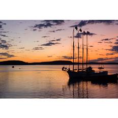 Breakwater Bay Sunrise Harbor Dmathies Print Framed Art