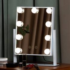 Blue Elephant Keuna Magnifying Lighted Metal Framed Freestanding Makeup Mirror