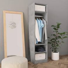 Gris Armoires vidaXL Garde-robe Gris Béton 50 x 50 x 200 cm Armoire