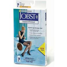 Jobst UltraSheer Women's Thigh-High Compression Stockings, Closed Toe, 8-15 mmHg in Black Size Medium 1 Pair Carewell