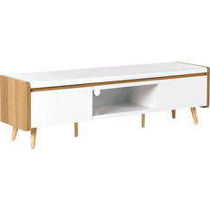 Panneau de particules Bancs Beliani Stand Light TV Bench