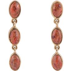 Orange Earrings Barse Three Times the Coral Drop Earring