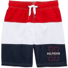 Tommy Hilfiger Boys Swim Shorts Children's Clothing Tommy Hilfiger Boy's Colorblock Swim Trunks Red Multi