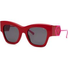 Philipp Plein Shiny Full Red Sunglasses - 53 mm