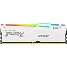 Kingston Fury Beast Weiß RGB Expo 64GB 6000MT/s DDR5 CL30 DIMM Desktop Gaming Speicher Kit mit 2 KF560C30BWEAK2-64