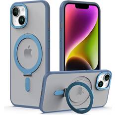 Apple iPhone 14 Pro Max Mobile Phone Cases TechGear iPhone 14 Pro Max Stand Case [Fusion Armour Ring] Premium Tough Rugged Protective Magnetic Kickstand Case, MagSafe Case for iPhone 14 Pro Max 6.7"