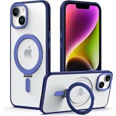 Apple iPhone 14 Pro Max Mobile Phone Cases TechGear iPhone 14 Pro Max Stand Case [Fusion Armour Ring] Premium Tough Rugged Protective Magnetic Kickstand Case, MagSafe Case for iPhone 14 Pro Max 6.7"