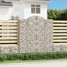 Garden & Outdoor Environment vidaXL Arched Gabion Basket 200 x 50 x 220 cm Set of 10