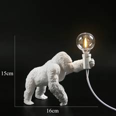 SRJ STAR ALying down white Gorilla interior Table Lamp