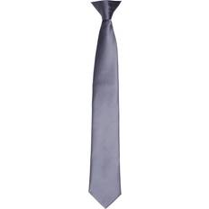 Grey - Men Ties Premier One Size, Steel Unisex Adult Satin Tie