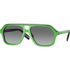 Burberry Children - UV Protection Sunglasses Burberry Jb4340 Cod. Colore 392411 Uomo Geometrica Verde