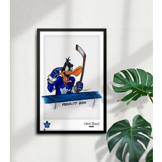 Multicolored Posters S. Preston Art & Designs S. Preston Art + Designs Daffy Duck New Jersey Devils Preston Poster