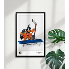 Posters S. Preston Art & Designs S. Preston Art + Designs Daffy Duck New Jersey Devils Preston Poster