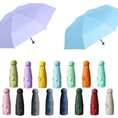 Umbrellas Floleo Floleo Flat Mini Travel Umbrella Folding Sun Umbrella UPF 50 UV Protection Mini Windproof Travel Lightweight Small Umbrella Sun&Rain Umbrellas