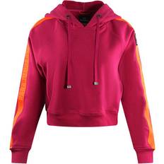 Parajumpers Tops Parajumpers Letta Taped Sleeves Pink Cropped Hoodie