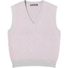 Acne Studios Kleider Acne Studios Konny Tiles V-neck vest pink