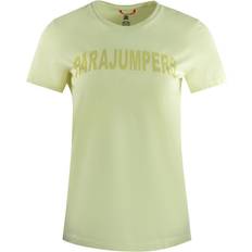 Parajumpers Tops Parajumpers Cristie Brand Logo Tender Yellow T-shirt