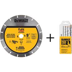 Dewalt 9 in. Diamond Cutting Cut-Off Saw Blade with Rock Carbide SDS Plus Hammer Bit Set 5-Piece