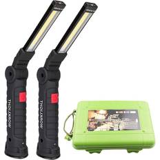 Greenzech Standard, Long USB Rechargeable With Built-in Battery Set Multi Function Folding Work Light COB LED Camping Torch Flashlight