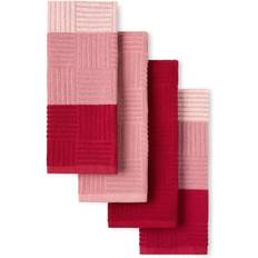 Kitchen Towels on sale Town & Country Living Basketweave Striped Terrycloth Kitchen Towel Red