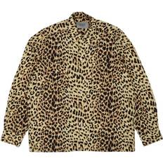 Leopard Skjortor Carhartt WIP Wacko Maria Leopard Shirt Wacko Maria Leopard Print, Female, Kläder, Skjortor, Gul