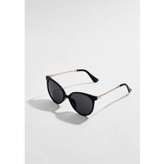 Sunglasses boohoo Aviator Metal Leg Black