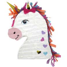 Enhörning Pinata med Hjärtan