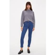 Green - Women Jeans Oasis Jade Mid Rise Skinny Jeans Mid Wash