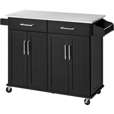 Yaheetech Large Kitchen Island Cart Trolley Table